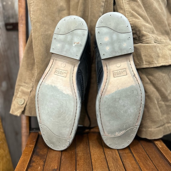 J & M Johnston & Murphy Men’s Oxford Wingtip Quarter Brogue Spectator Sz 10.5 - Picture 7 of 8